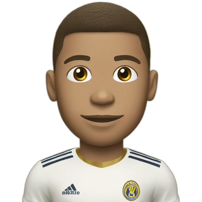 Mbappé, avec un ballon d’or emoji