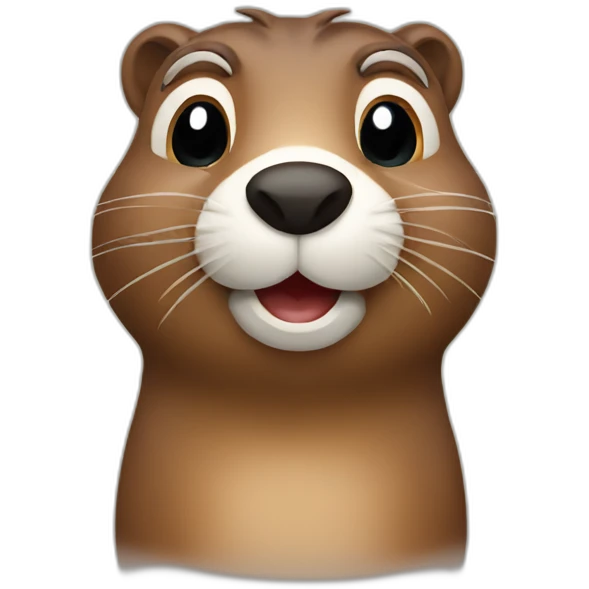 cute groundhog emoji