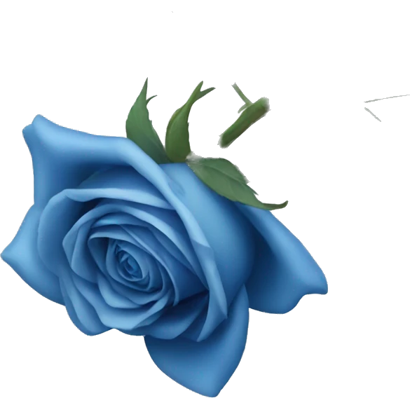 blue rose emoji