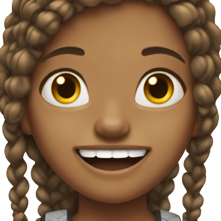 pretty girl with braces  emoji