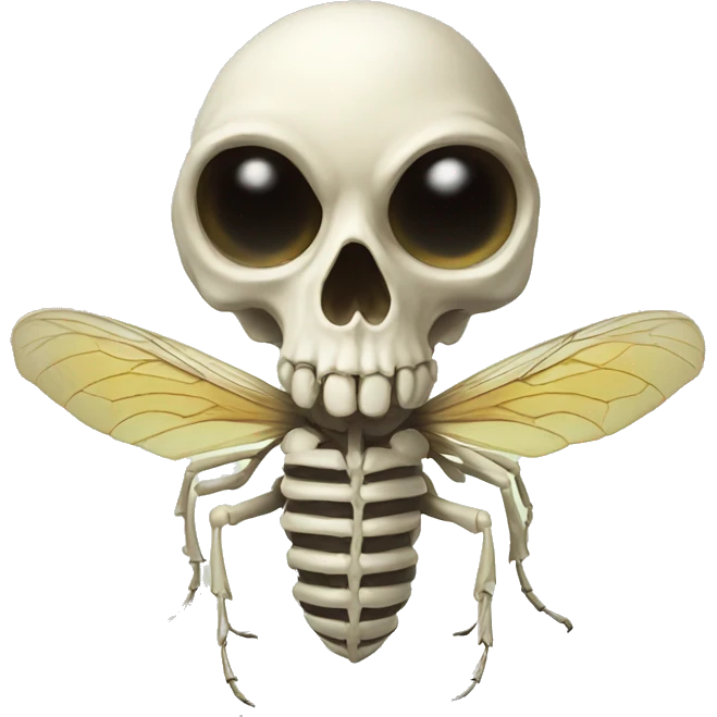 wasp skull skeleton emoji