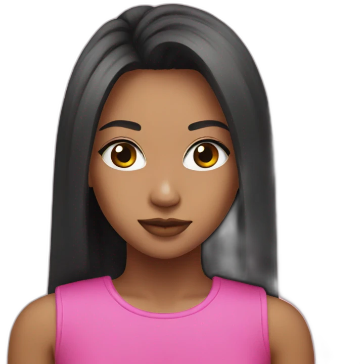 black pink emoji
