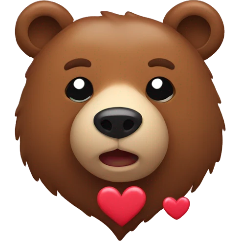 bear with hearts  emoji