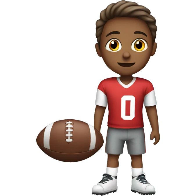 children with football emoji