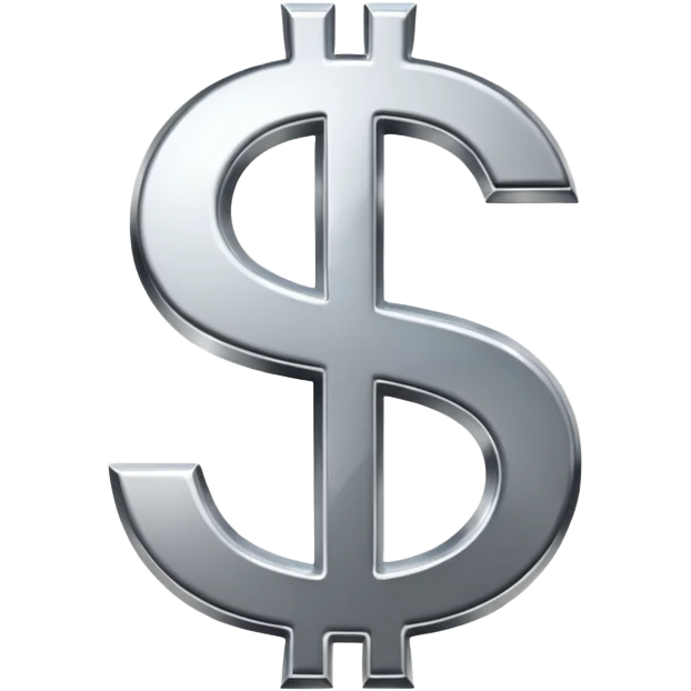 $ dollar metal symbol emoji