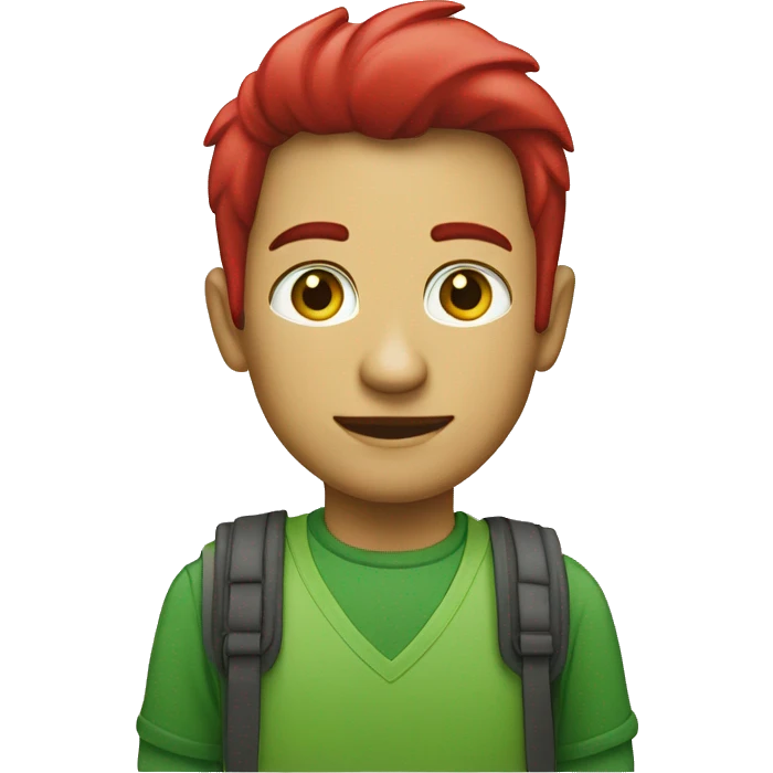 green and red tote bag emoji