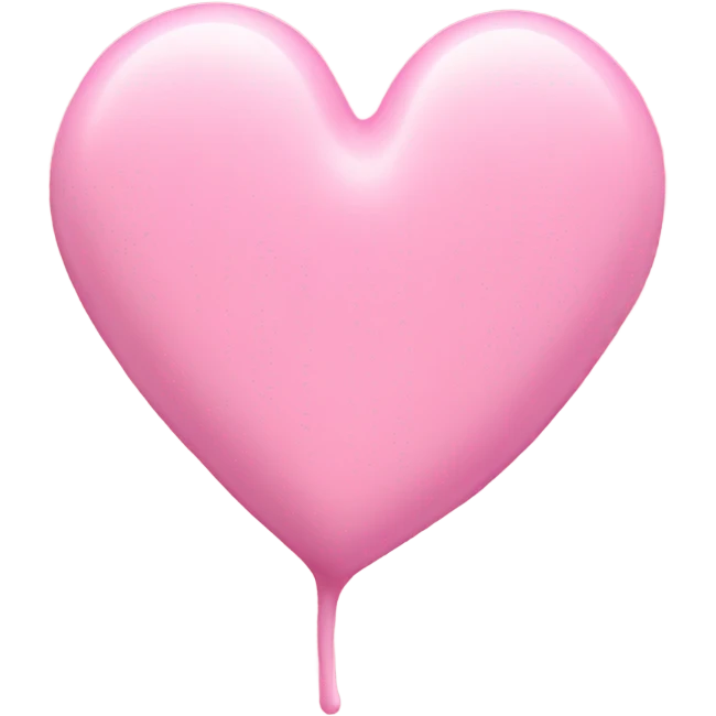 Pastel pink heart candy emoji