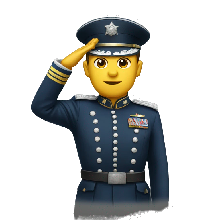 General saluting emoji