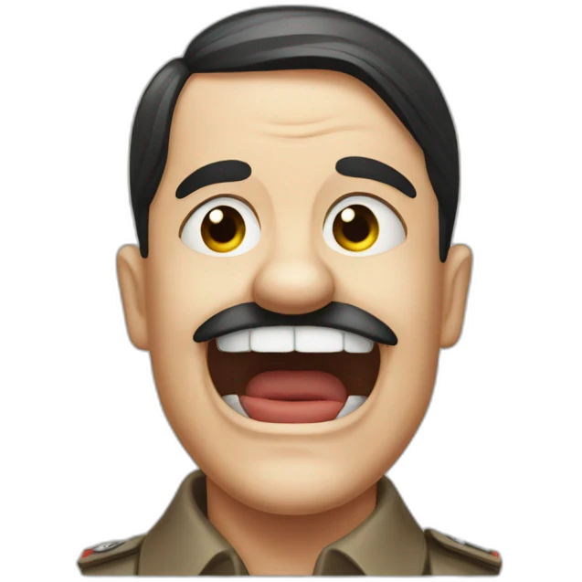 Hitler qui pleure de rire emoji