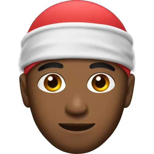 Durag with a cap emoji
