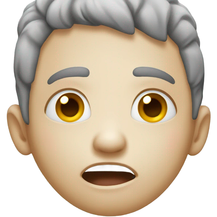 Manic person talking and crying emoji