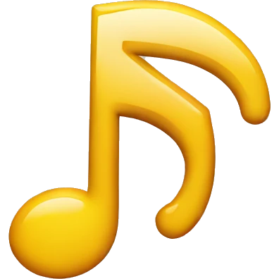 upside down quarter note emoji