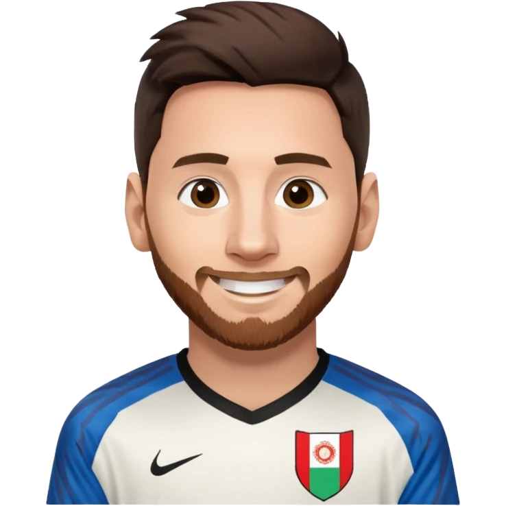 Messi with Afganistan trikot emoji