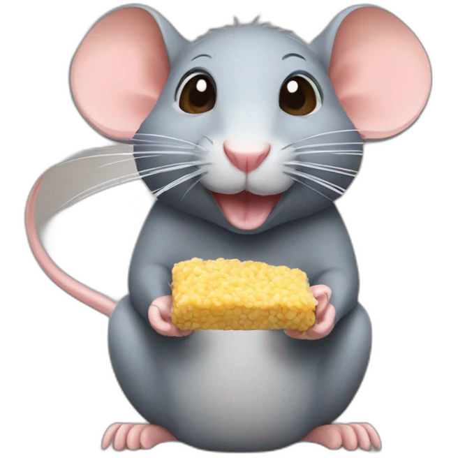 Rat eating food emoji