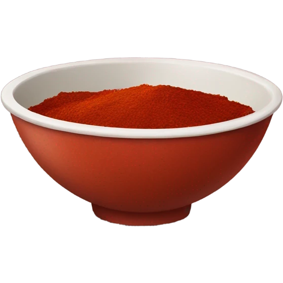 Bowl of red spice  emoji