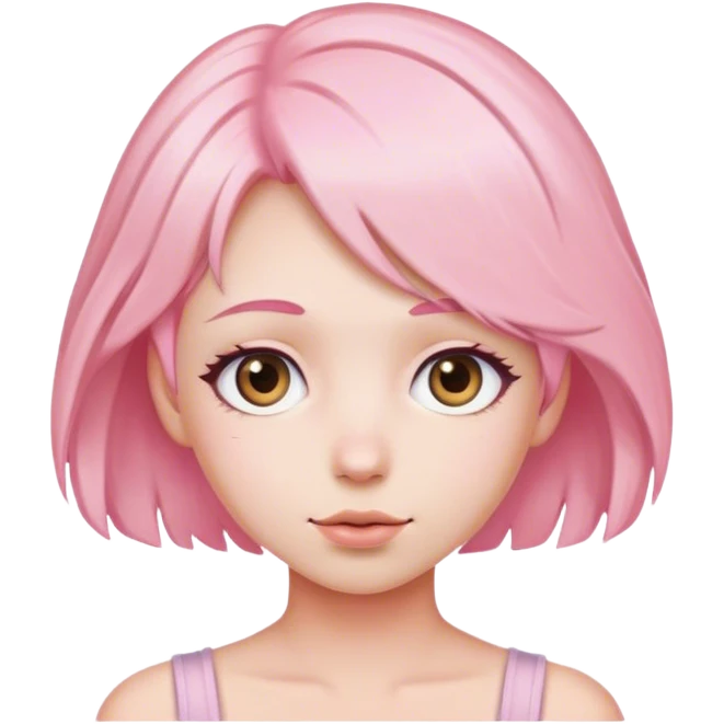 Soft pink bun emoji