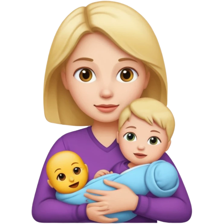 woman holding baby emoji emoji