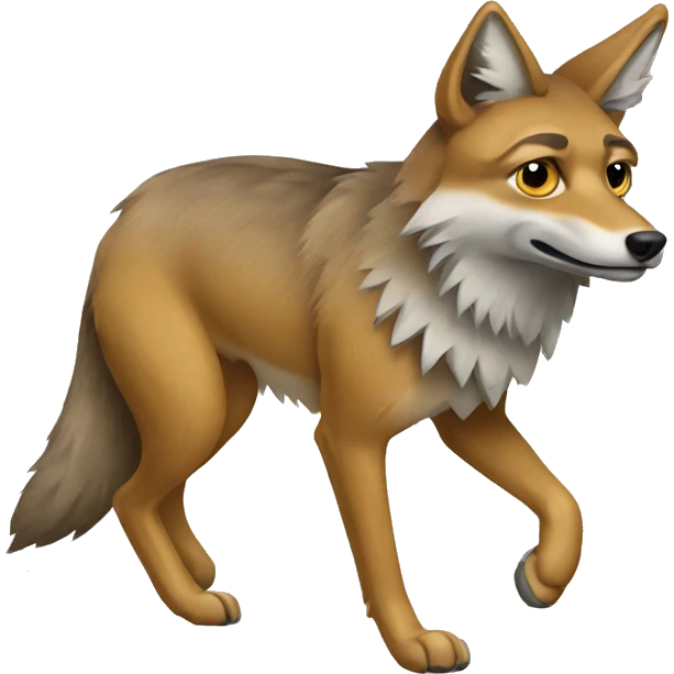 Western coyote emoji