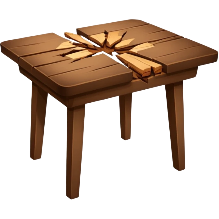 oh no my table its broken emoji