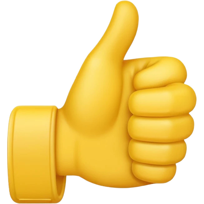 thumbs up emoji with two thumbs facinf outwards emoji