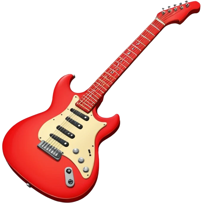 red electric guitar emoji