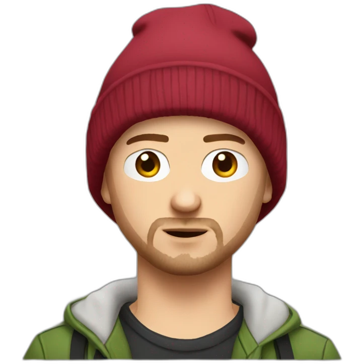 Jesse pinkman with a beanie emoji