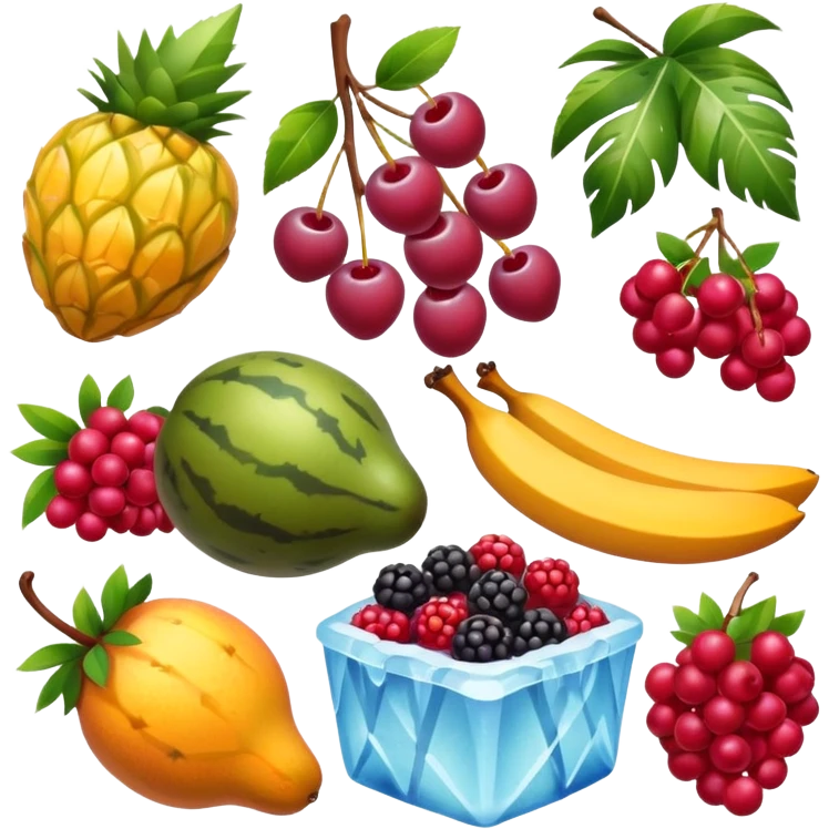 frozen fruit package emoji