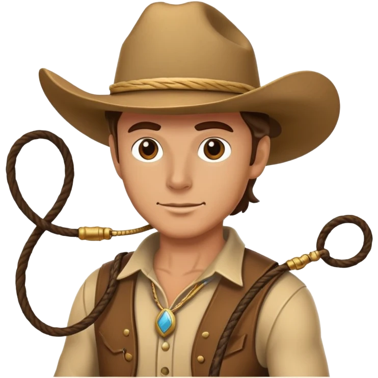 cowboy with lasso emoji