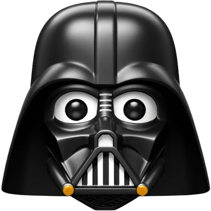 Darth Vader as a LEGO minifigure helmet close-up emoji