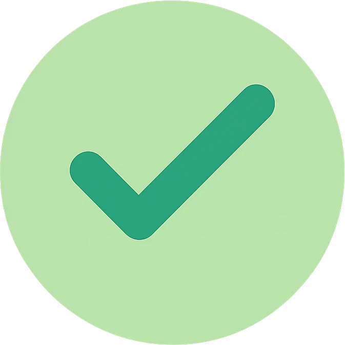 green verified check emoji