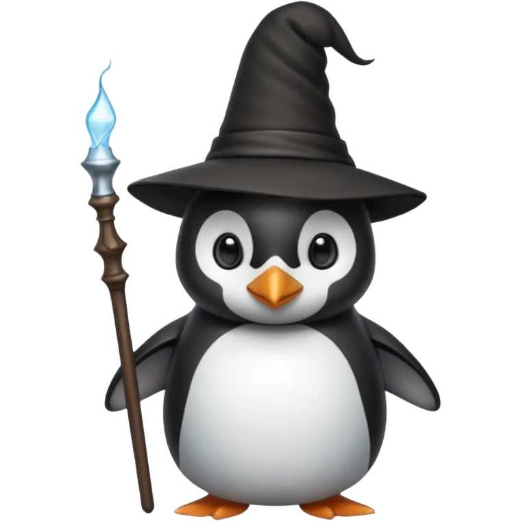 Penguin Wizard emoji