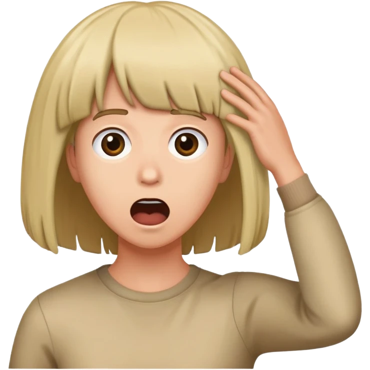 Someone snatching a wig off someones head emoji