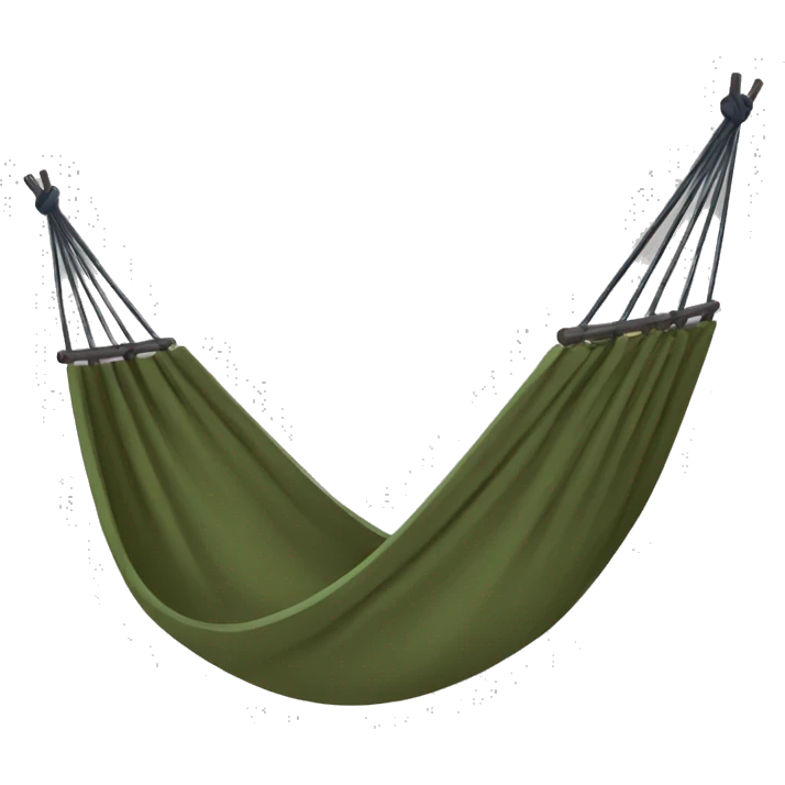 Olive green outdoor hammock emoji