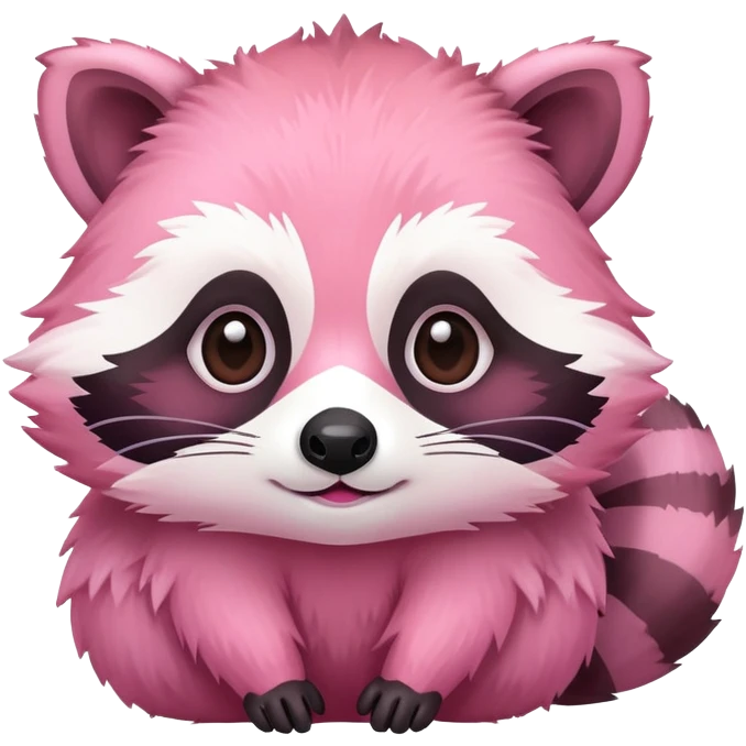 Pink raccoon  emoji