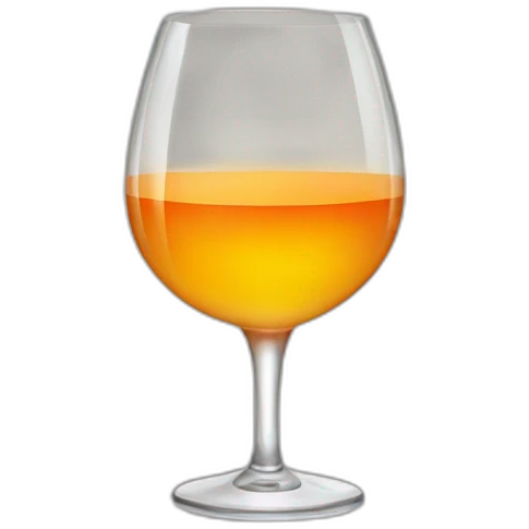 Glass of orange wine emoji