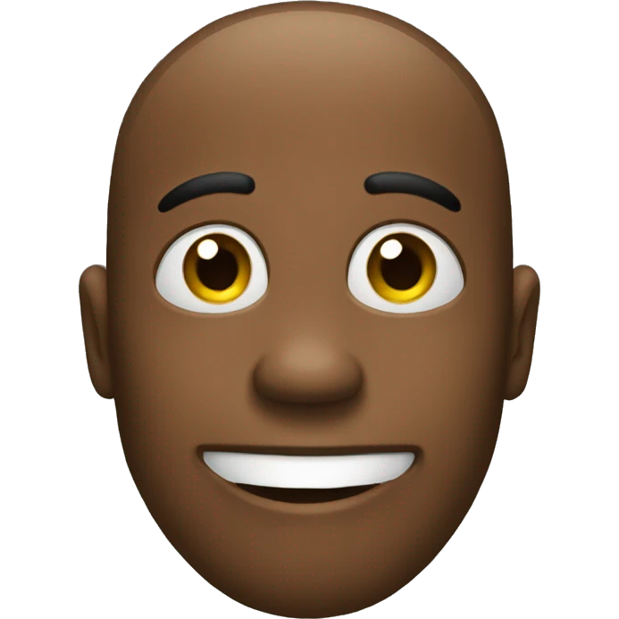Black happy simple emoji face for whatsapp emoji