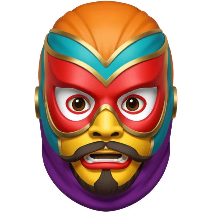 Luchador with beard emoji