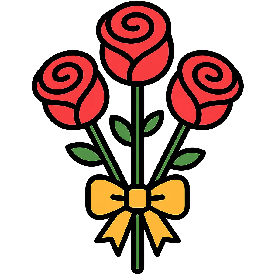 bouquet of roses emoji