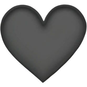 Outline of a heart emoji