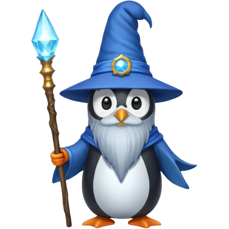 Penguin Wizard emoji