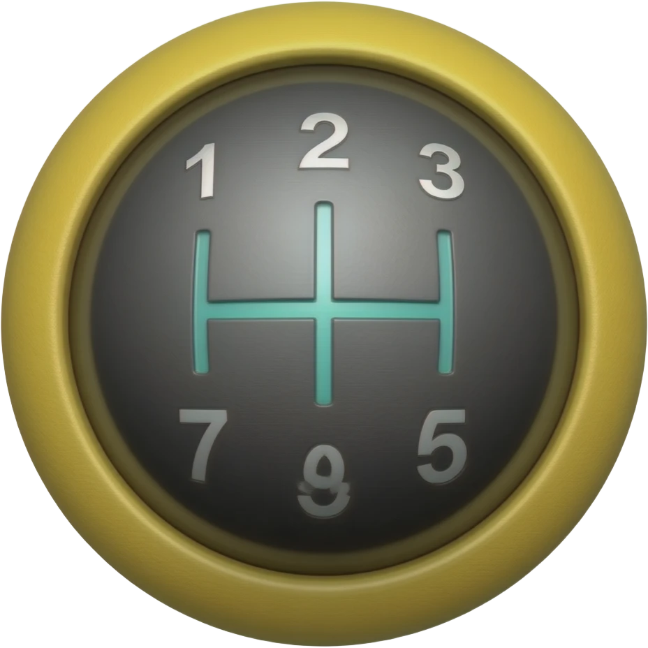 car shifter dark yellow premium feeling premium not cartoon  1-6 and more realistic emoji