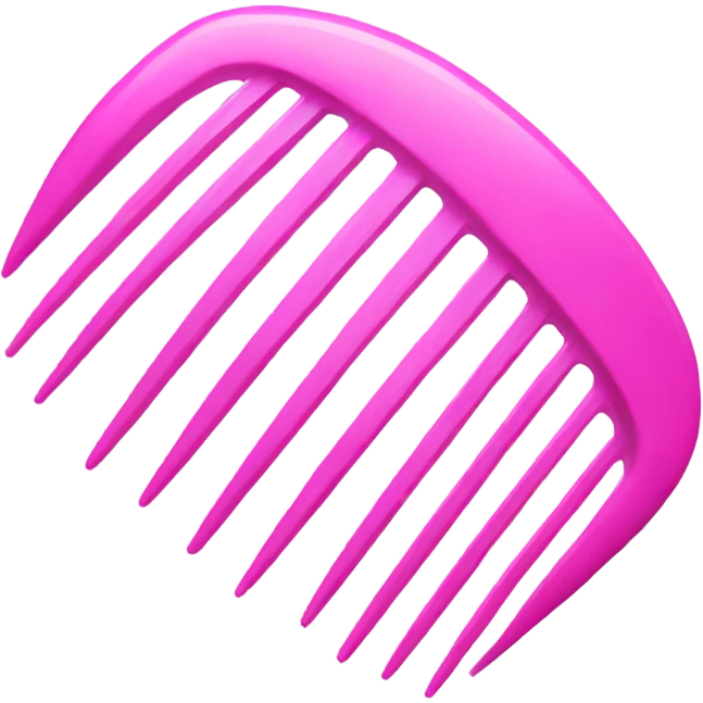 pink comb emoji