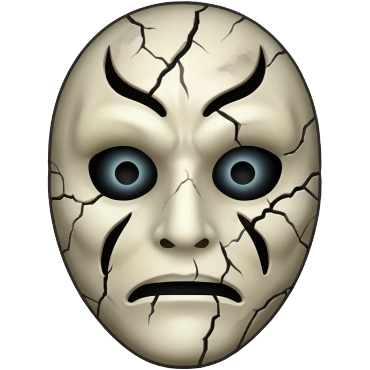 haunted dark mask emoji