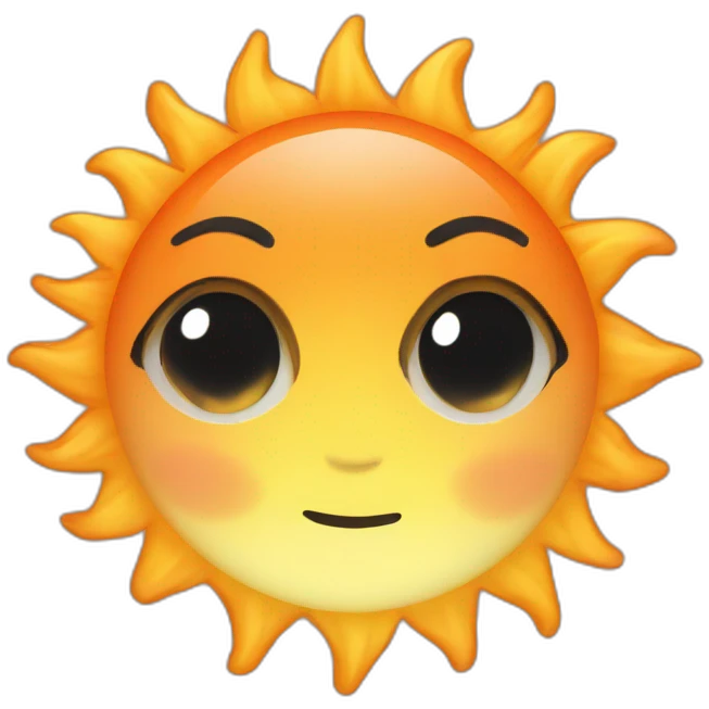 Sun set emoji