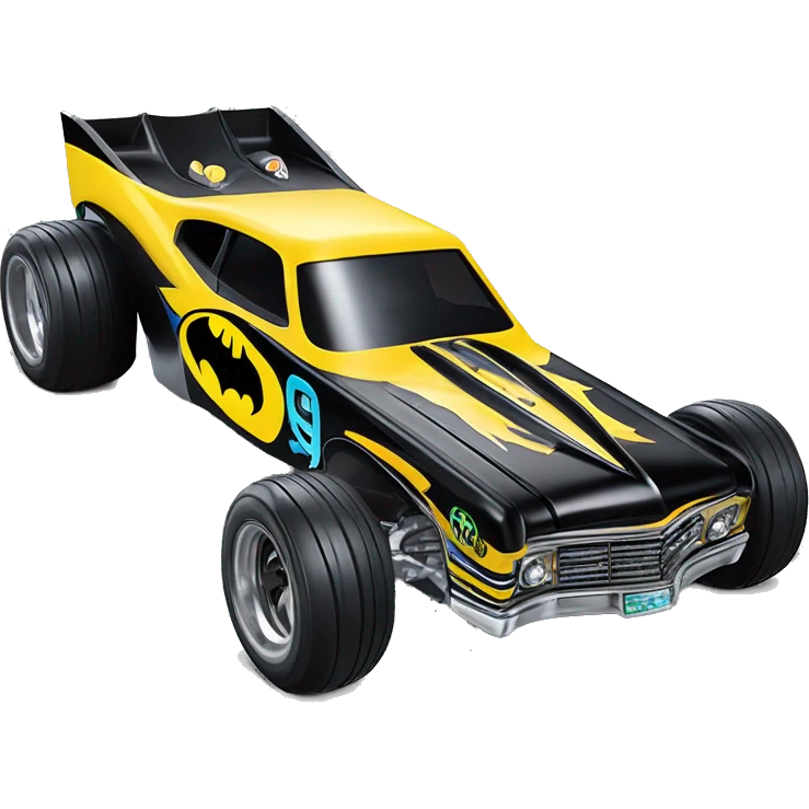 Radio Controlled 69 Nova Batman’s favorite, shaped like a top fuel Dragster with exposed suspension  emoji