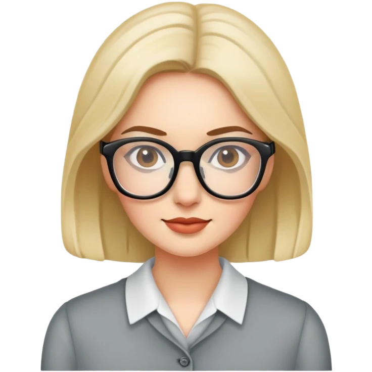 Kobieta w okularach  emoji