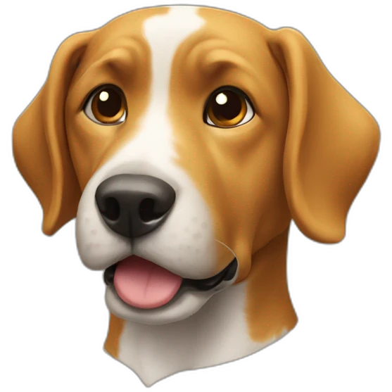chat sur un chien emoji
