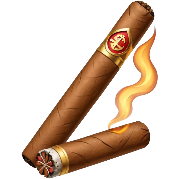 cigar with a prohibition symbol emoji