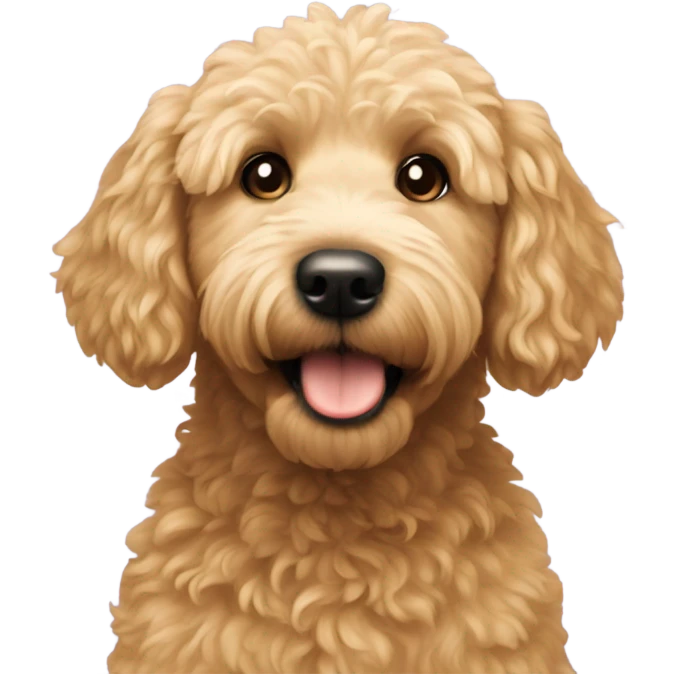 Mini golden doodle emoji