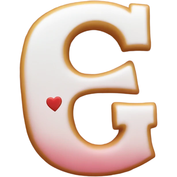 Letter g whitg hearts emoji